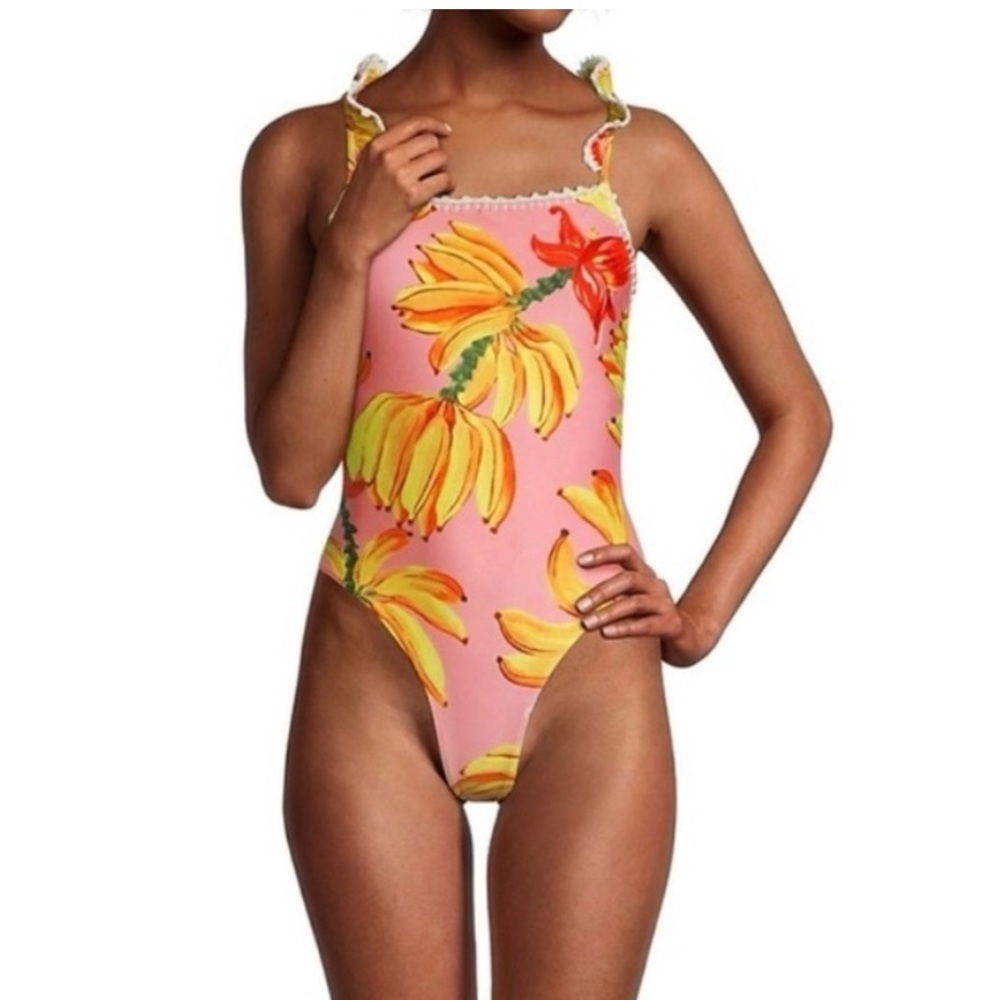 Farm Rio Pink Banana Swimsuit